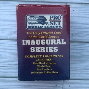 1991 PRO SET World League Inaugural Football Rookie Cards - 150 cards